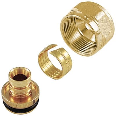 Set Dado + Ogiva + Inserto per Collettore Cobra PEX Tiemm 15