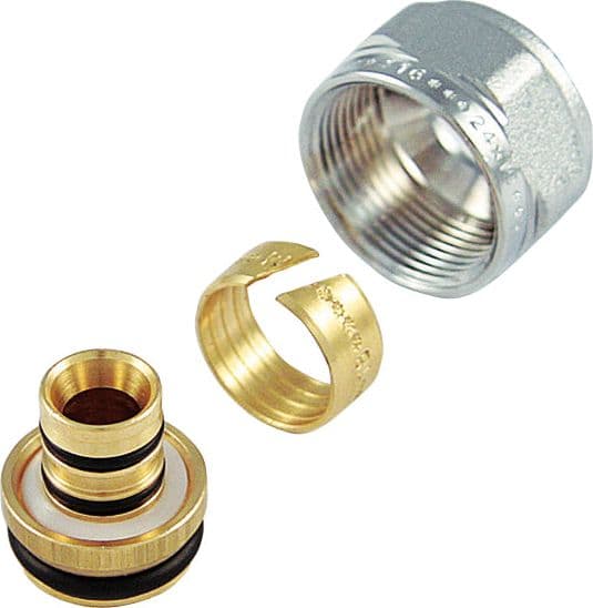Adattatore Cromato Per Multistrato Passo 1/2 X 16- 16 X 2.25- Tiemm- Pezzi 1 in Adattatori per tubi BricoGo - Marano di Napoli, commercioVirtuoso.it
