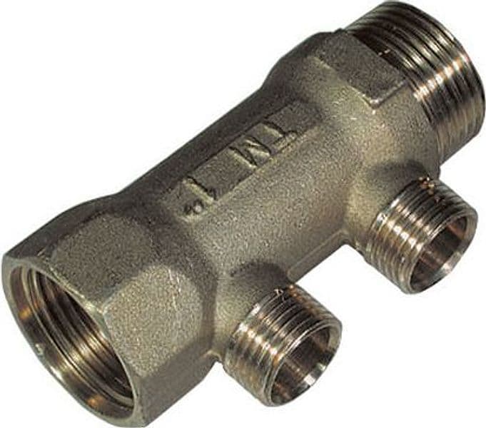 Collettore Mf Da 1 X 1/2 Per Ogiva Teflon- 2 Vie- Tiemm- Pezzi 1 in Manometri compressione BricoGo - Marano di Napoli, commercioVirtuoso.it