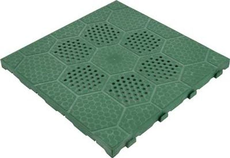 Piastrella Autobloccante Pp Verde H 40 x 40 cm 2,5 cm 4 Pezzi