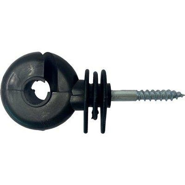 Isolatore Elettrorecinzione Occhiolo Vite Legno per Filo con Corda 50 Pezzi