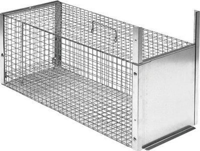 Trappola Predatori a Galleria Novital Acciaio Zinc Cm 82,5X32 H.cm 34