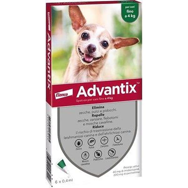 Antiparassitario Advantix Cani Elanco 4 0 kg 6 Pezzi