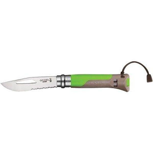 Coltello Opinel 08 Outdoor Mm 85 Pp Verde Grigio