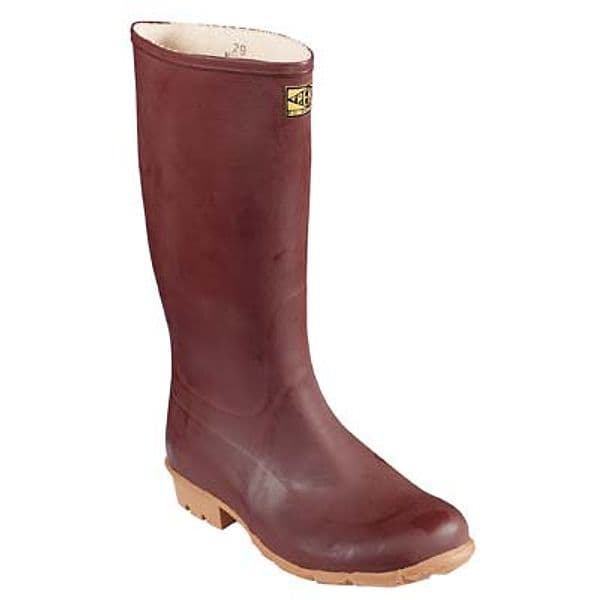 Stivale Gomma Ginocchio Calandrato Trento Marrone 40