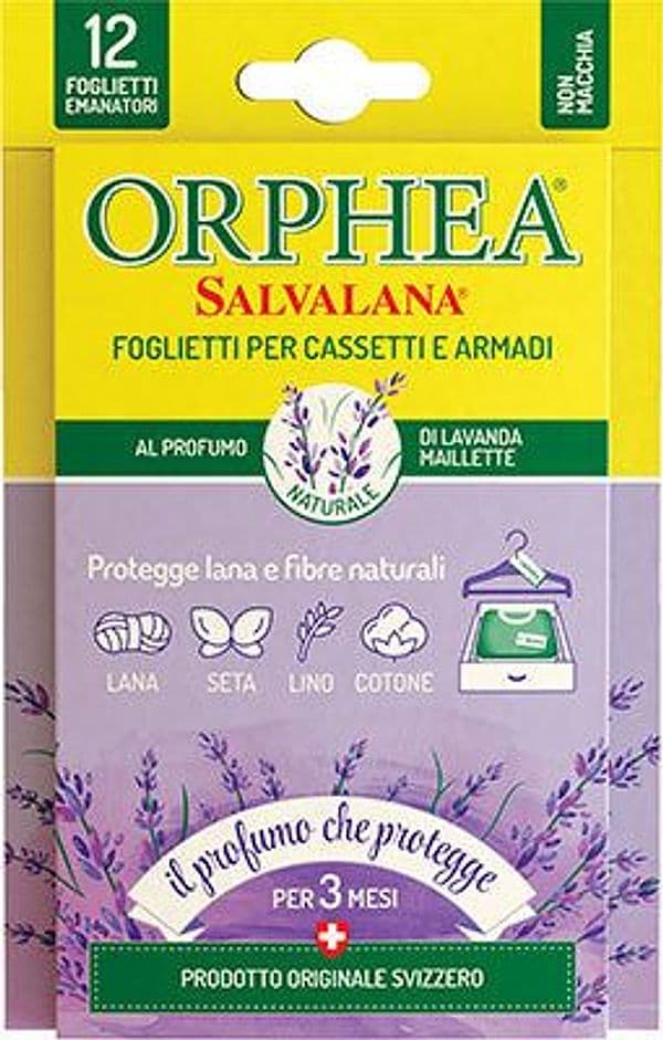 Antitarme Salvalana Foglietti Orphea Lavanda 12 Pezzi