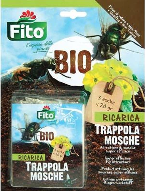 Ricarica Esca Biologica Trappola Insetti Fito 3 x 20 g 12 Confezioni