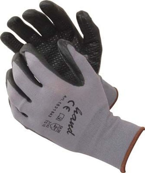 Guanto Nitrile Nero Puntinato Workit Grigio 12 Paia 1831843