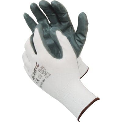 GUANTO NITRILE GRIGIO HAND/WORKIT - MAGLIA LEGGERA SINTETICO BIANCO 10- 12 paia