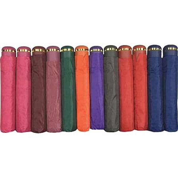 Ombrello Pioggia Supermini Pl Metallo 8 Stecche Manuale 102 cm 6 Pezzi