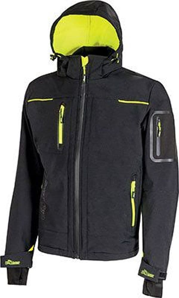 Giubbotto Soft Shell Space Upower Black Carbon Xl