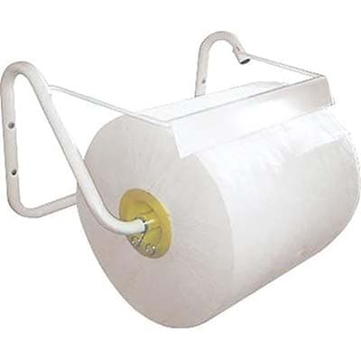 Porta Rotolo Carta Asciugamani A Parete Acciaio Vern Bianco Cm 39 H.Cm 42