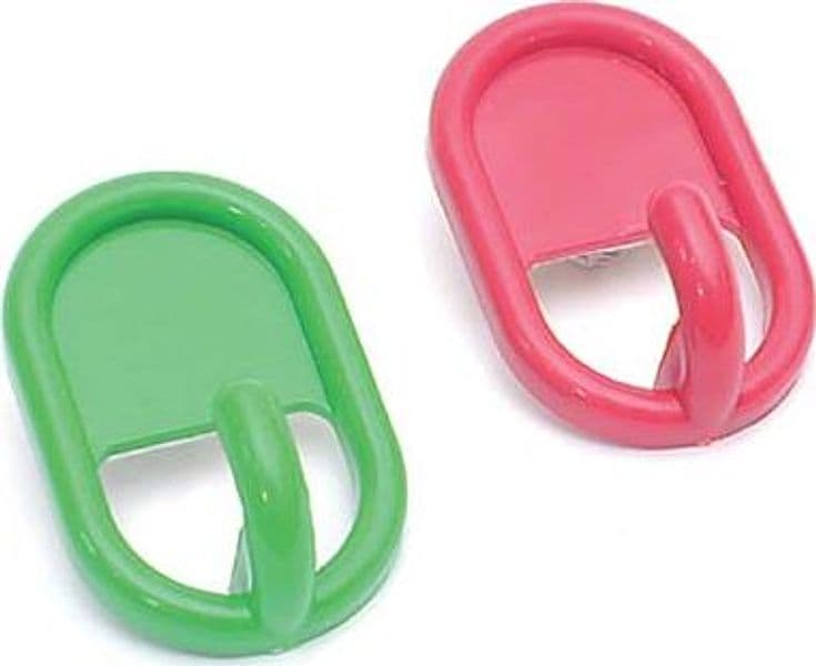 Gancio Adesivo Plastica Pronty Mix Colori 2 Pezzi