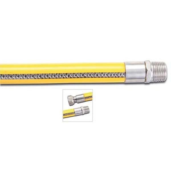Tubo Gas Flessibile Mf Inox PVC 1/2mf Cm 150