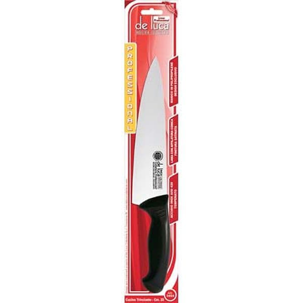 Coltello Cucina Professional De Luca Manico Plt Inox 20 cm 2 Pezzi