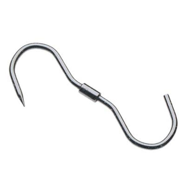 Gancio Macellaio Girevole 1 Punta Inox 220 x 9 mm 10 Pezzi