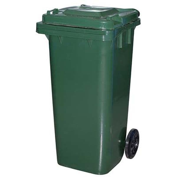 Bidone Immondizia Green 120 con Ruote Ics Verde Lt 120 cm 55X50 H.cm 94