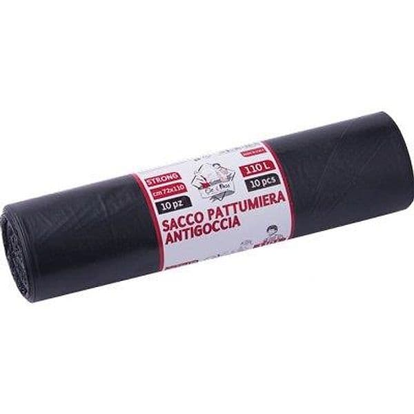 Sacco Immondizia Industriale Nero Elepacking My 50 72 x 110 cm 10 Pezzi