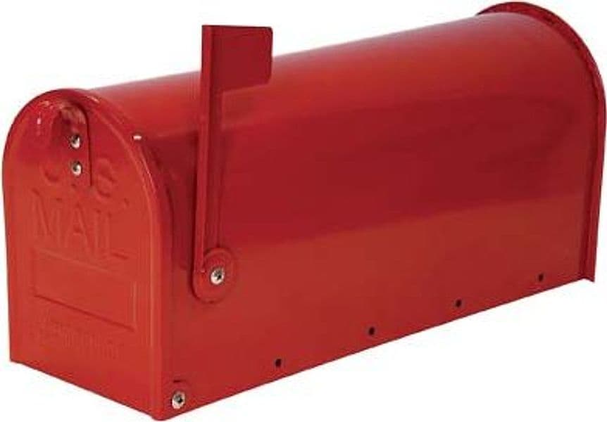Cassetta Posta Topolino Alubox Acciaio Vern Rosso Mm 170X480 H.mm 220