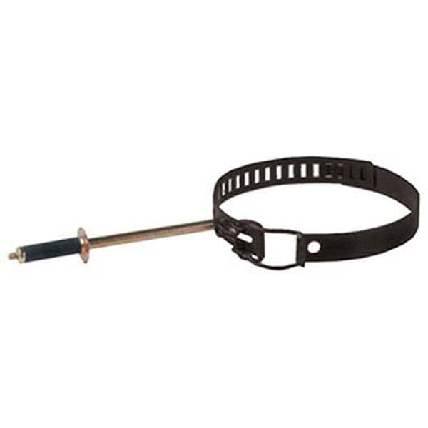 Collare Reggitubo Classic Nero Opaco 13 con Tassello 8 cm 10 Pezzi
