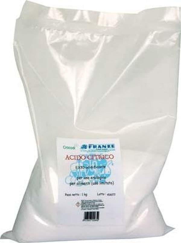 Acido Citrico Enologico E330 Franke 1 kg 5 Pezzi