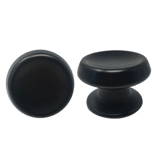 Pomolo per Portone 166 Saguatti Alluminio Nero D.mm 80 Base D.mm 70