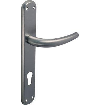 MANIGLIA TORINO CROMO FORO SAGOMATO - ZAMA CROMO SATINATA+Q8 I.MM 90 CF=PZ 2- 1 confezioni
