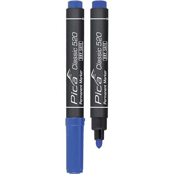 Pennarello Classic 520 a 41 Pica Blu Punta Tonda 10 Pezzi