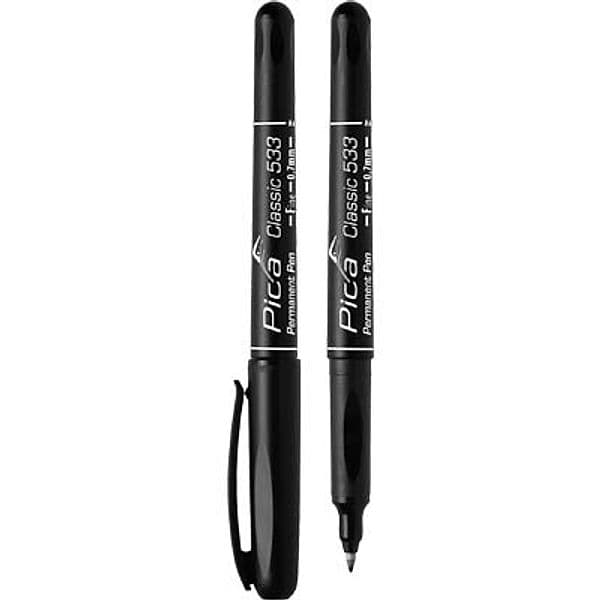 Pennarello Classic 533 a 46 Pica Nero Punta 0,7 mm 10 Pezzi