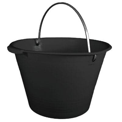 Secchio Muratore Pe Nero D. Litri .ferro 8 M 34 cm 12 Pezzi