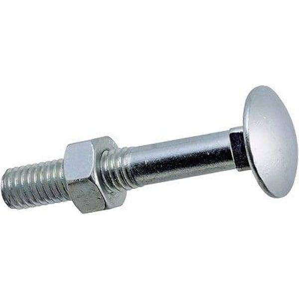Bullone Ttdq Classe 4.8 Zincato 8 x 60 mm 100 Pezzi