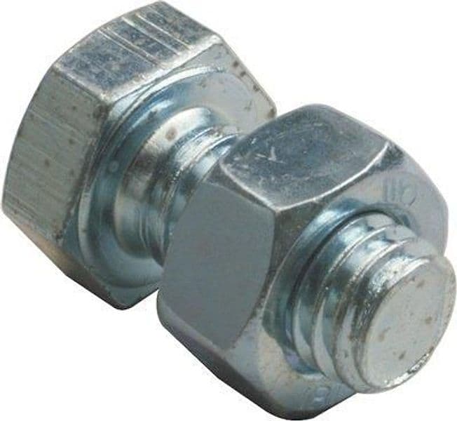 Bullone Metallo Tde Classe 4.8 Fil Intero Zincato 8 x 16 mm 200 Pezzi