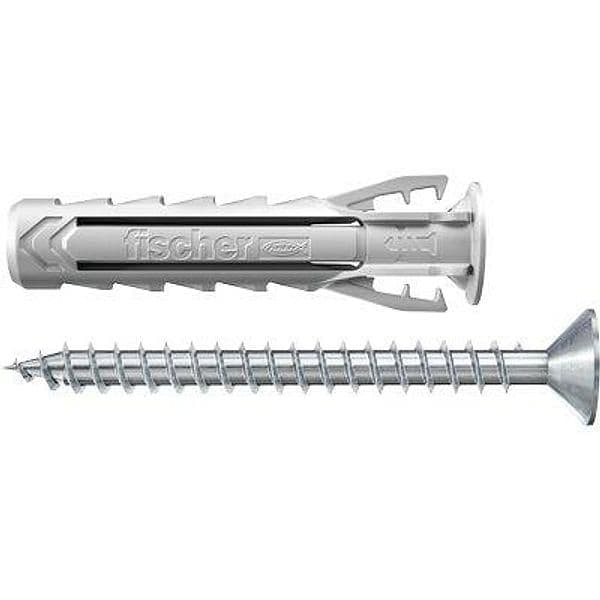 Tassello Nylon Sx Plus S Fischer Vite TSP Cava Pz Sx 6X30 S 100 Pezzi