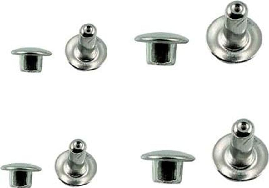 Rivetto Maschio Femmina Pronty Acciaio Nichelato 033 15 Pezzi