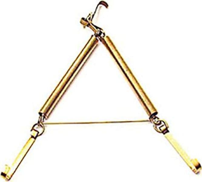Appendipiatti a Molla Ferro Ottonato N°2 x 25 16 cm 10 Pezzi
