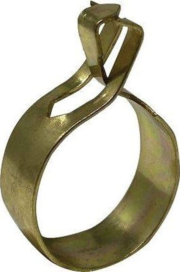 Anello Autoplissettante per Scorritenda Acciaio Ottonato Ø 26 mm 10 Pezzi
