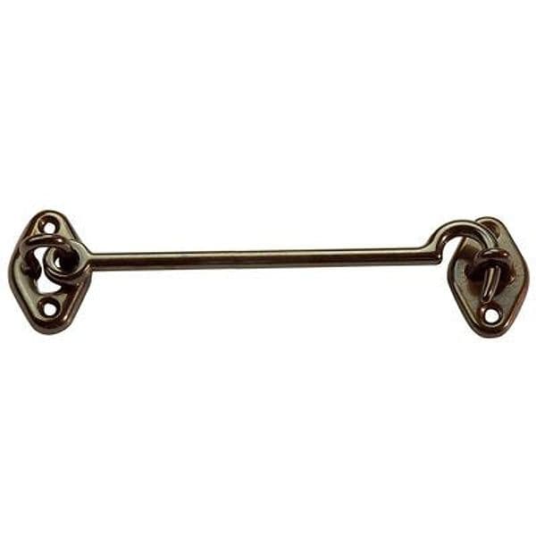 Fermapersiane a Gancio Ottone Bronzato con Piastrina 100 mm 5 Pezzi