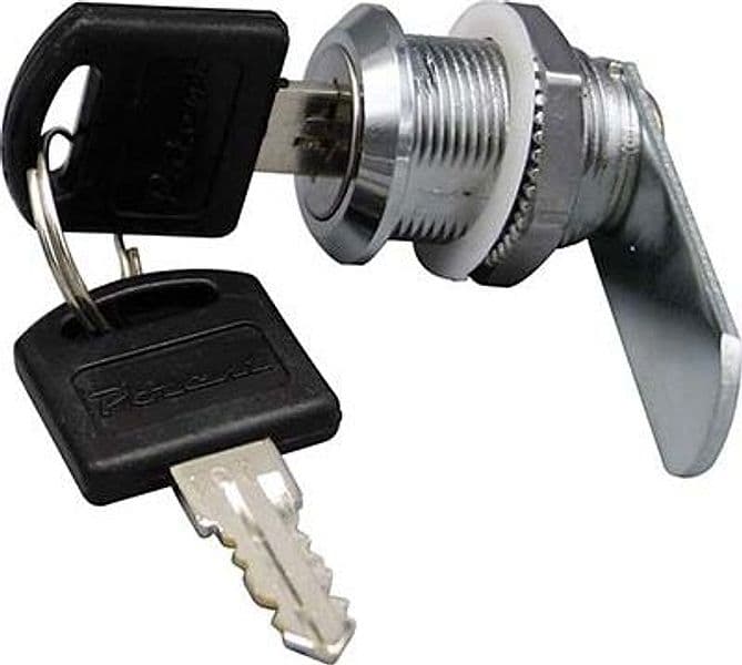 Serratura a Cilindro 6000 Leva Dritta Acciaio Cromato 19 mm 25 mm 5 Pezzi
