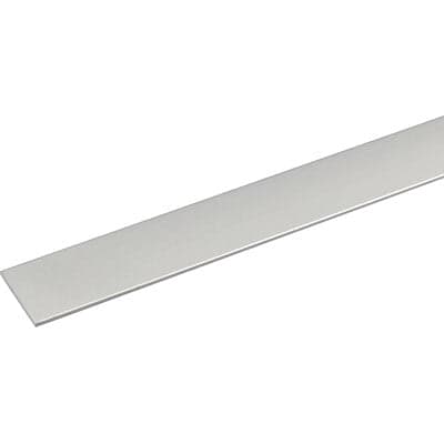 PROFILO PIATTO ARCANSAS - ALLUM ARGENTO S.MM 2,0 L.MM 25 H.CM 100- 5 pezzi