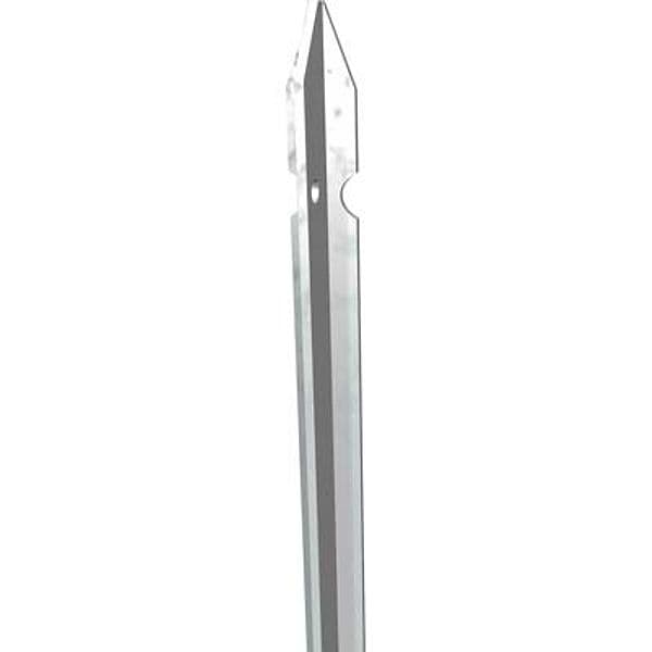 Paletto Recinzione Zincato Sezione H 30 x 30 x 3,0 mm 125 cm 10 Pezzi