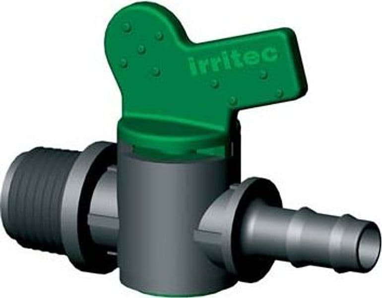 Valvola Portagomma PN Filetto Maschio Irritec 20 mm x 1/2 M 50 Pezzi