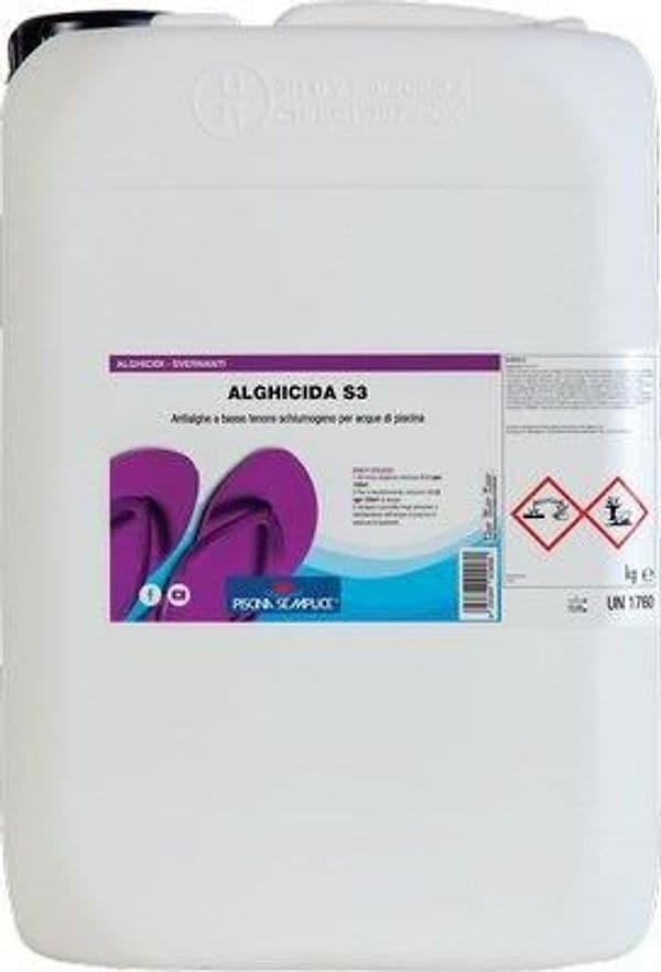 Antialga per Piscina Liquido Lt 25 Piscina Semplice