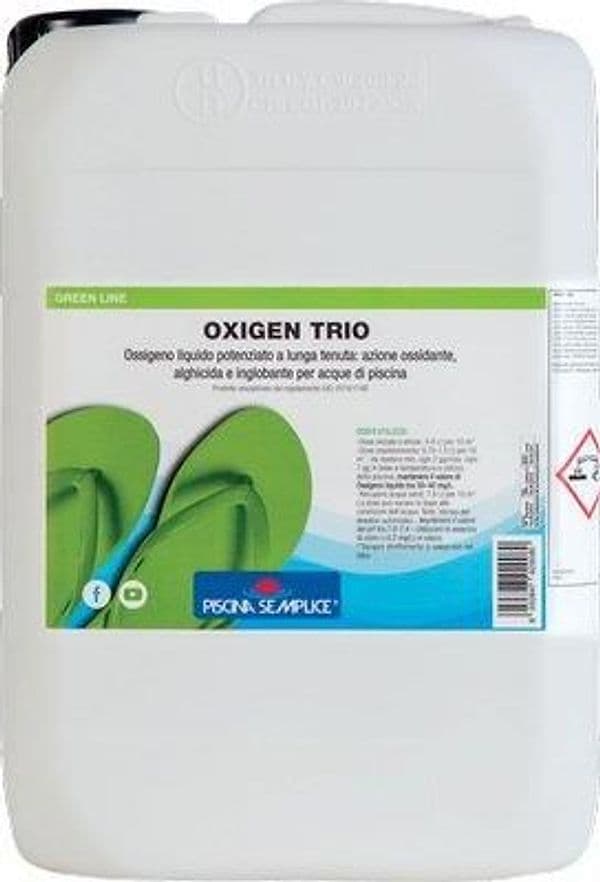 Ossigeno Attivo Trio per Piscina Liquido Kg 10 Piscina Semplice