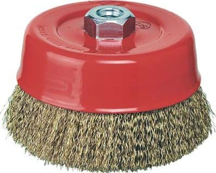 Spazzola Acciaio a Tazza con Filetto Cebo Mm 120 F.M14