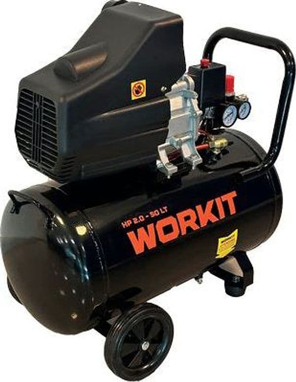 Compressore Ac Coassiale Workit Lubrificato Lt 50 HP 2,0