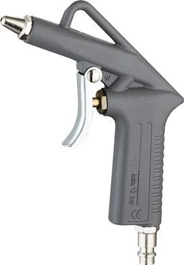 Pistola Soffiaggio Ac Corta Attacco Rapido Effe Alluminio Nichelato 2 Pezzi