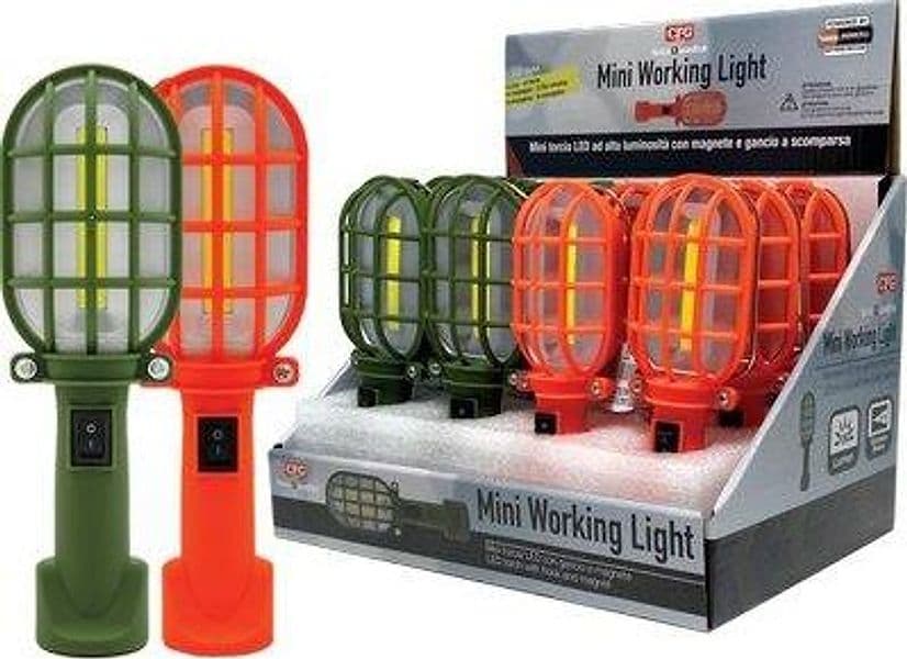 Torcia LED Mini Working Light Expo Luce Quadra 12 Pezzi