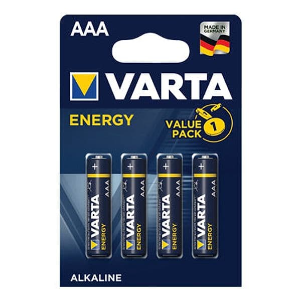 Pila Mini Stilo Aaa Energy Varta Alcalina 1,5 V 4 Pezzi