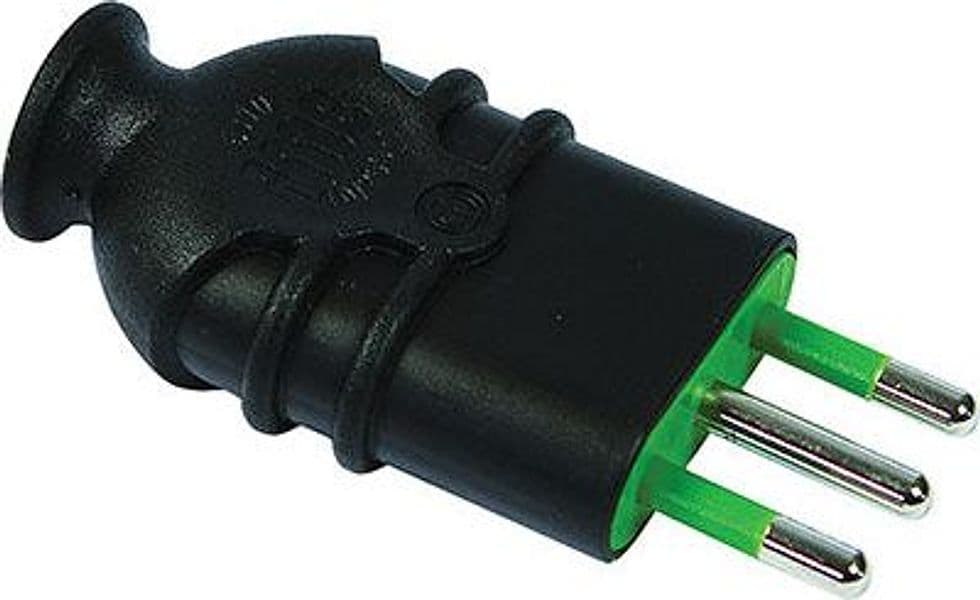 Spina Mobile Hi Pro Fme Nero 2P con T 10A 10 Pezzi