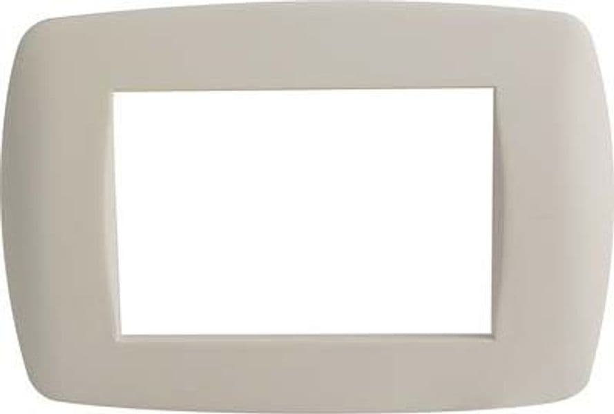 Placca Coprifrutti Millenium Marlanvil Avorio Posti 3 122 x 83 mm 15 Pezzi